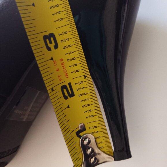 Fergalicious Black Satin Women's Heel Used Size 8.5 - Picture 5 of 7